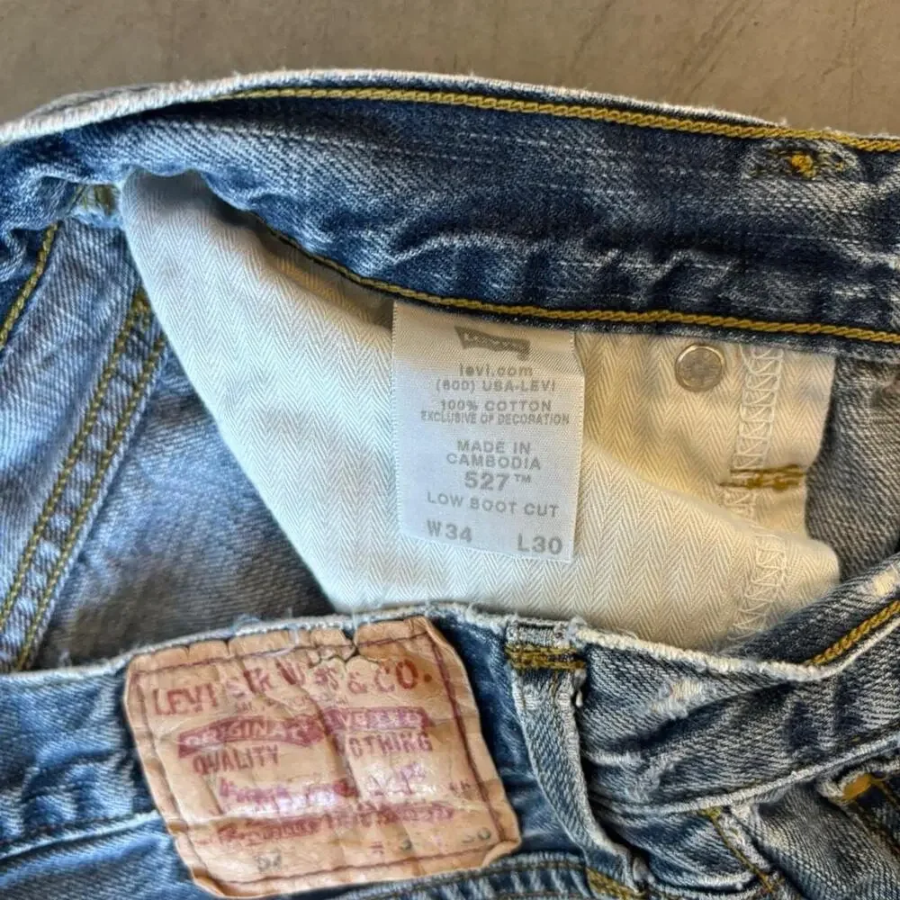 y2k levi’s 527 bootcut flared jeans